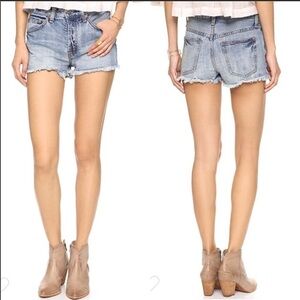 𝅺FREE People Rock Denim Uptown Shorts